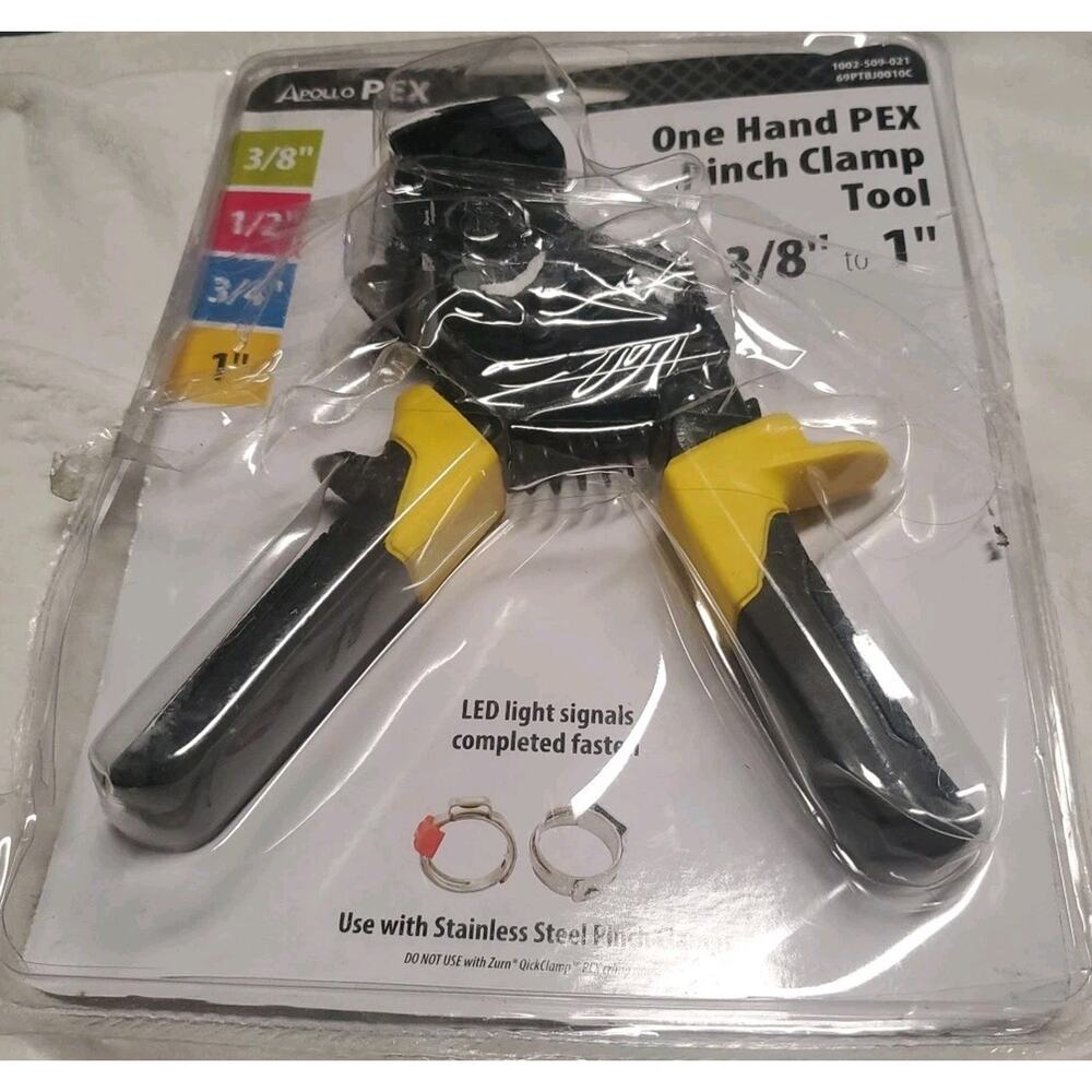 3/8 to 1" PEX‑B Pinch Clamp Tool One‑Hand Plumbing Crimp Tool 1002‑509‑021 - Picture 2 of 3
